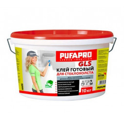 Готовый клей PUFAPRO GLS (10 кг) для всех видов стеклотканевых и флизелиновых обоев