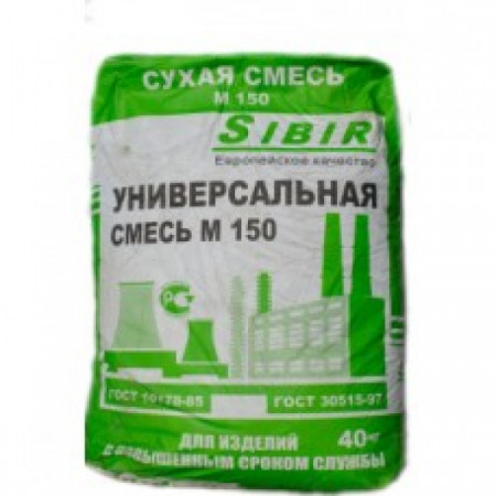 Универсальная смесь М150 Сибирь 40кг Универсальная смесь М150 Сибирь 40кг